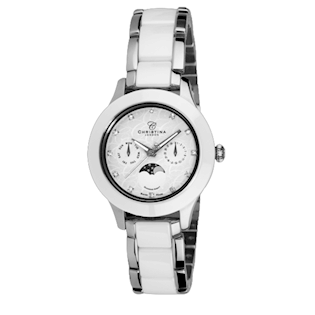 Christina London Ceramisk dameur med diamant og safir fra Collect serien  Dameur, 307SW